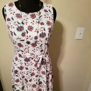 Women's Floral Printed Dress Sz LG
